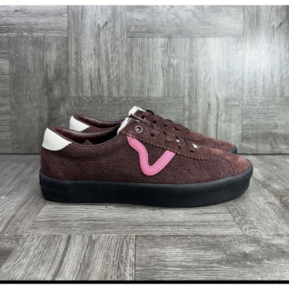 Vans Shoes - Vans Sport Low Women's size 7 Burgundy Pink Suede Skateboarding Shoes